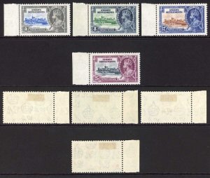 Straits Settlements SG256/59 1935 Silver Jubilee Set M/M