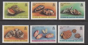 Turks and Caicos 434-439 Seashells MNH VF