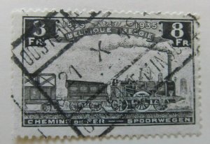 1935 A6P18F154 Belgium Parcel Post and Railway Stamp 8fr used-