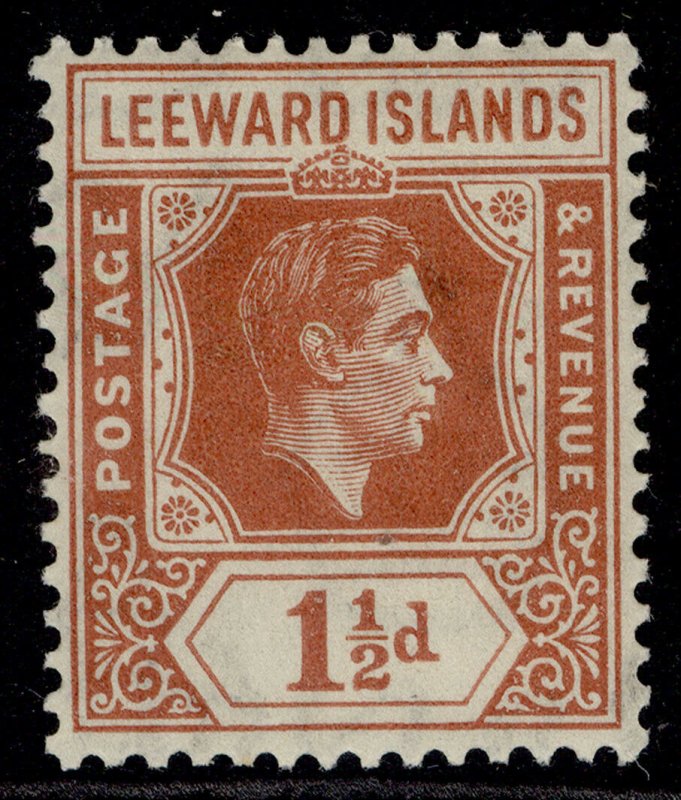 LEEWARD ISLANDS GVI SG101, 1½d chestnut, M MINT. 