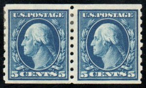 USA #396 F/VF OG Hr, Pair, great color!