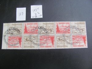 GERMANY 1938 USED  MI. W131-134  BOOKLET PANE 22 EUROS (127) SEE MY STORE