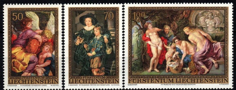 Liechtenstein #595-7 MNH CV $4.45 (X9423)