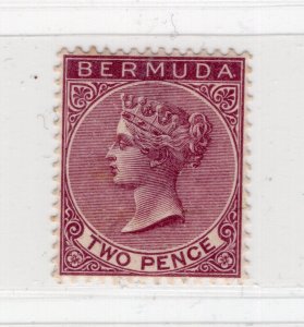 QV BERMUDA 1883-1904 VICTORIA 2p PURPLE SCOTT 21 SG 26 PERFECT MH