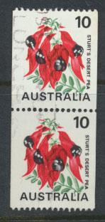 Australia SG 468d coil stamp pair - Used  