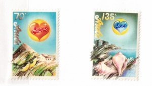 Aruba Sc 36-7 MNH SET of 1988 - Love, Shells