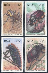 South Africa 690-693. MNH. Michel 701-704. Beetles 1987.