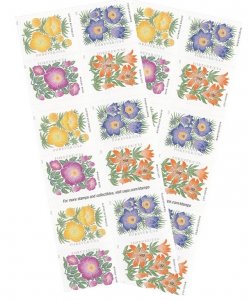 Mountain Flora Flower forever stamps 5 sheets of 100 pcs