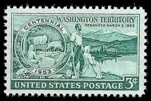 # 1019 MINT NEVER HINGED WASHINGTON TERRITORY