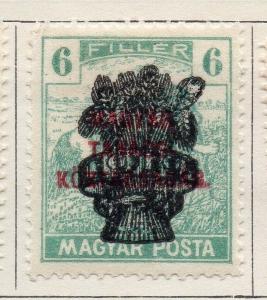 Hungary 1919 Early Issue Fine Mint Hinged 6f. Optd 134009