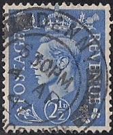 Great Britain #262 2 1/2P King George Stamp used EGRADED SUPERB 98 XXF