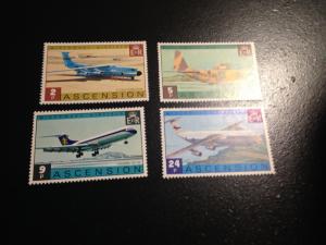 Ascension sc 185-188 MNH comp set