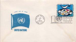 United Nations, First Day Cover, Postal Stationery