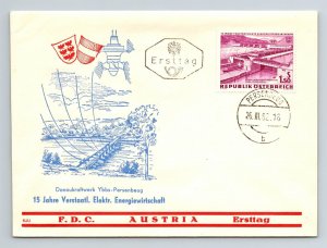 Austria 1962 FDC - 15 Years Nationalization - F12943