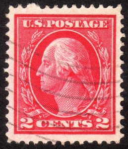 1912, US 2c, Washington, Used, XF, Sc 406