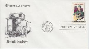 1978 Jimmie Rodgers (Scott 1755) Readers Digest FDC