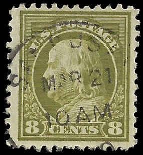 # 508 Used Olive Bister Ben Franklin