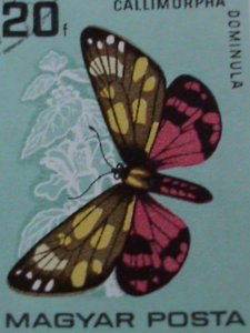 ​HUNGARY STAMP- COLORFUL BEAUTIFUL LOVELY BUTTERFLY  LARGE CTO STAMPS-VF