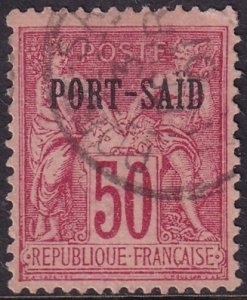 French Offices Port Said 1899 Sc 12 used hinge thin type II