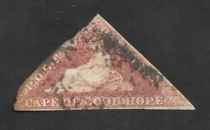 Cape of Good Hope 1857 - U - Scott #3B