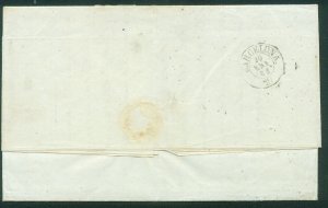 CUBA (SPANISH) 10, 1R 1861 FLD LTR DATED CAMPECHE TO BARCELONA, HAVANA FRANK(43)