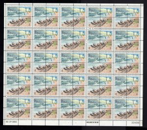 Sc  #1448-1451 Sheet of 100 National Parks Centennial  2¢ Lighthouse Fishing