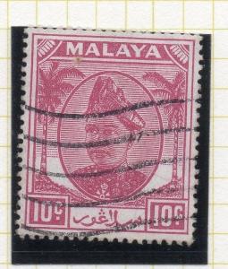 Selangor Malaysia 1949 Early Issue Fine Used 10c. 107701