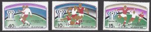 Korea DPR #1657-7 MNH set c/w ss, Argentina 78 World Soccer Championship