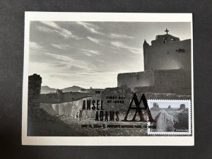 Ansel Adams 2024 FDC Maxicard Maximum Postcard Laguna Pueblo New Mexico