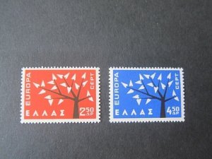 Greece 1962 Sc 739-40 set MNH