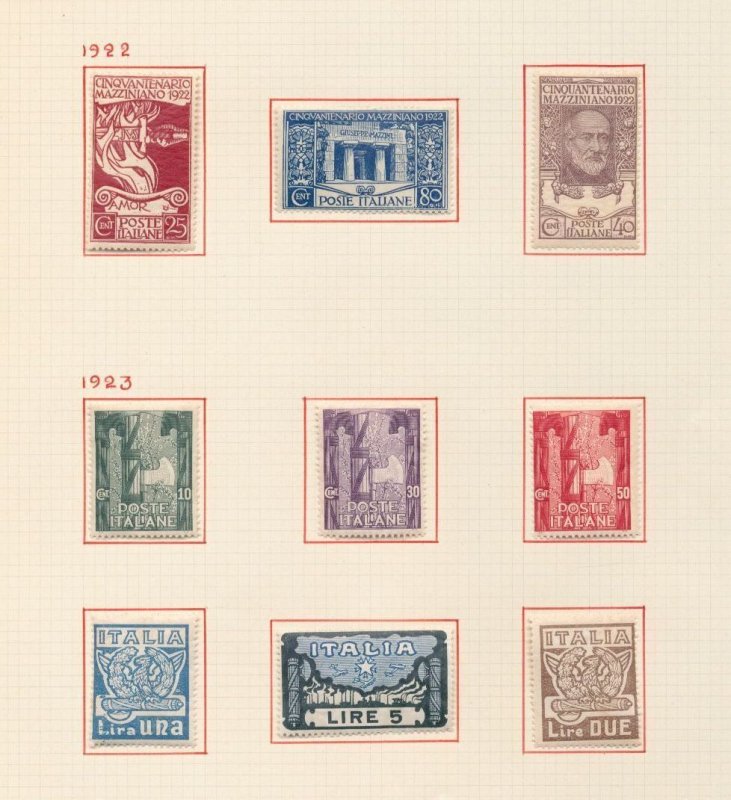 Italy 1911/47 MH (25 Items) BL536