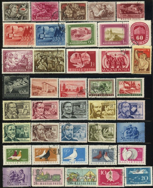 Hungary Magyar Postage Stamp Collection Europe 1950-1964 Used Mint LH