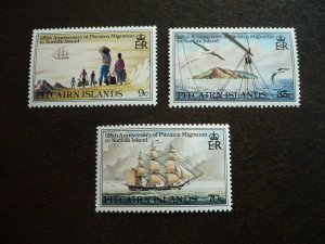 Stamps - Pitcairn Islands - Scott# 203-205 - Mint Never Hinged Set of 3 Stamps