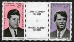 Cameroun 1968 John & Robert F. Kennedy Non-Violence MNH Pair With Lable Sc C1...