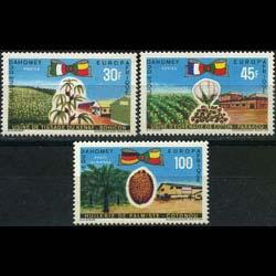 DAHOMEY 1969 - Scott# 262-3+C105 Crops Set of 3 NH