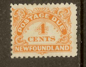 Newfoundland, Scott #J4a, 4c Postage Due, Used