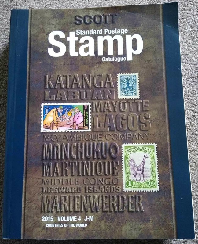 Scott 2015 Standard Catalogue of Stamps & Covers Vol4 Countries J-M Worldwide