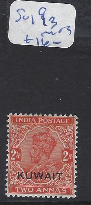 KUWAIT  (PP2102B)  ON INDIA KGV  2A  SG 19B     MOG