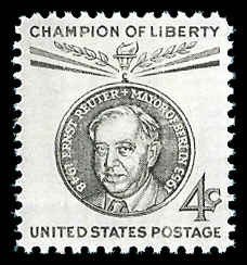 PCBstamps   US #1136 4c Ernst Reuter, MNH, (40)