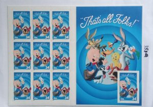 3594  LOONEY TUNES Mint Sheet