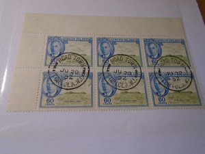 Virgin Islands  #  110  used  Block of 6