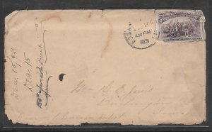 Just Fun Cover #231 on LOS ANGELES CAL, DEC/15/1893 ? (myA643) Front Only