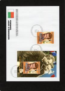 Madagascar 1999 Sc#1415e  Johnny HALLYDAY Harley-Davidson Set+SS FDC