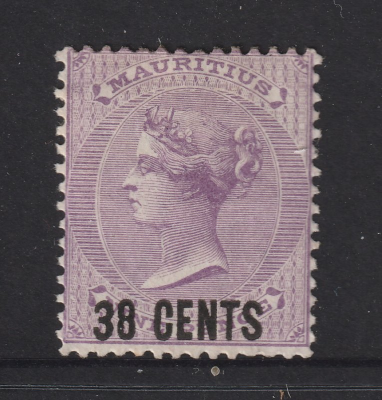 Mauritius a MH QV 38c on 9d from the 1878 set