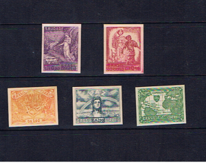 BRAZIL 1945 VICTORY SET ON CARD