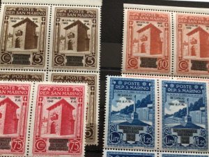 San Marino 1943 Propaganda mint never hinged stamps blocks A10461