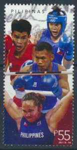 Philippines  55p  2021 Used Boxing Sport   see details & scan