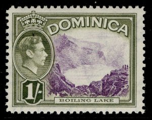 DOMINICA GVI SG106, 1s violet & olive-green, M MINT.