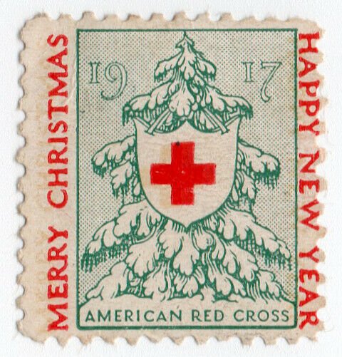 (I.B) US Cinderella : Red Cross Christmas Seal (1917)