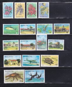 Barbuda 170-186 MNH Various